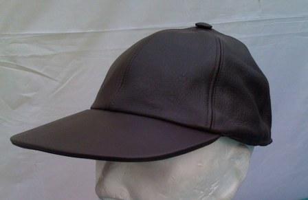 Casquette américaine cuir marron Casquette américaine cuir marron