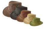 Chapeau cuir huil� Australien Winton