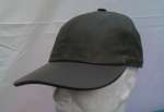 Casquette am�ricaine cuir kaki