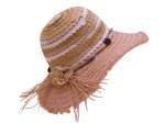 Chapeau raphia bicolore,femme